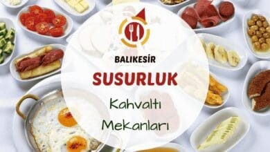 Susurluk'ta köpüklü ayran ve çıtır tostlarla dolu bir kahvaltı sofrası görünümü