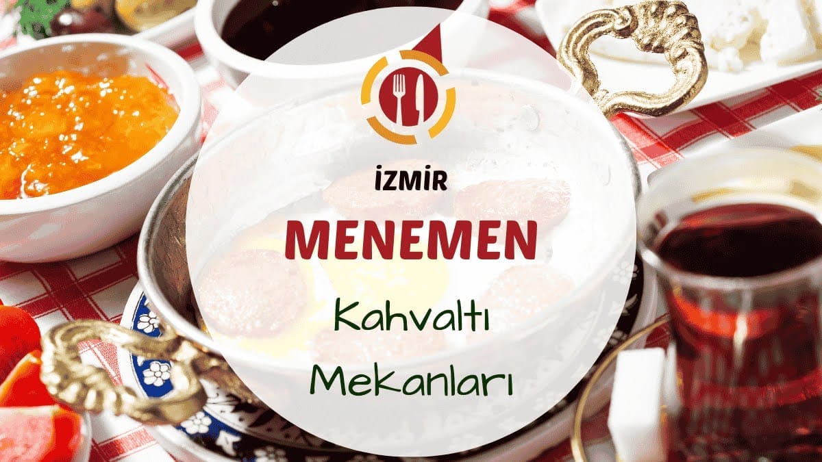 Menemen ilçesinde bahçeli bir kahvaltı masasında serpme sofra düzeni