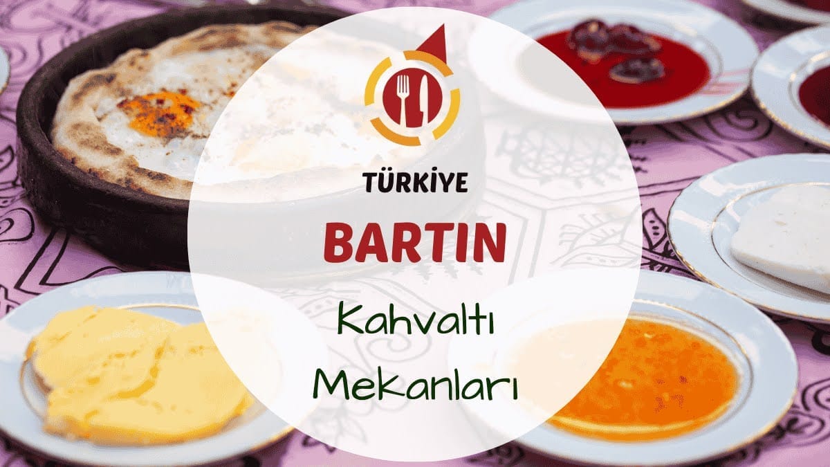 Bartın serpme kahvaltı sofrası üzerinde reçel peynir ve çay bardakları