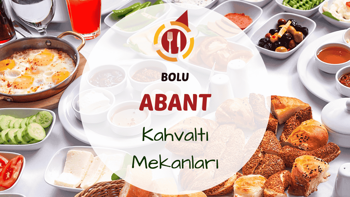 Abant gölü manzaralı kahvaltı masasında serpme kahvaltı çeşitleri ve çay