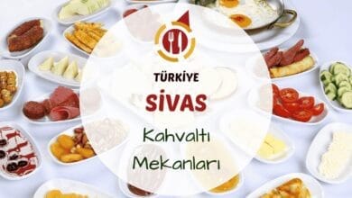 Sivas kahvaltı sofrası üzerinde pişi, gözleme ve sahanda yumurta tabakları