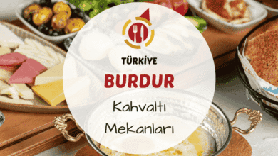 Burdur'da yeşillik içinde hazırlanmış zengin bir serpme kahvaltı sofrası