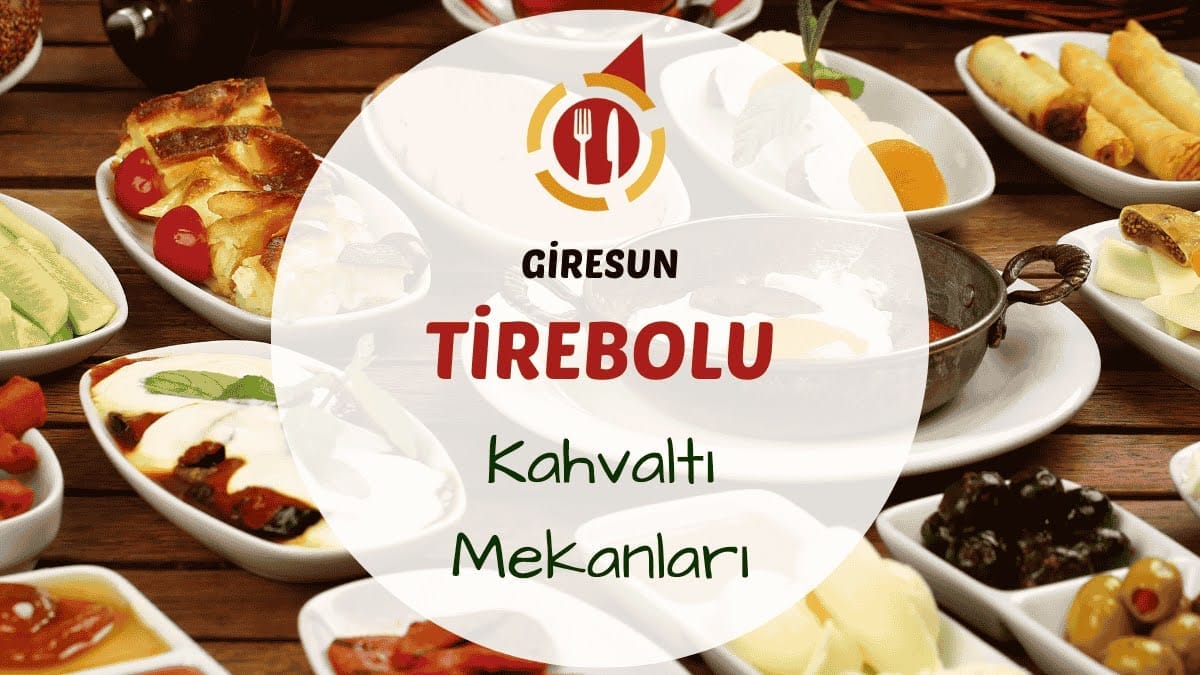 Tirebolu sahilinde deniz manzaralı bir kahvaltı sofrasından genel görünüm