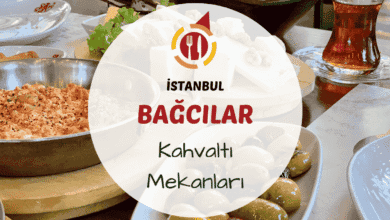 Bağcılar'da sabah kahvaltısı sunan mekanlardan bir sofra görünümü