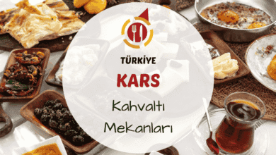Kars yöresel serpme kahvaltı sofrası gravyer peyniri kaymak bal ve taze ekmeklerle