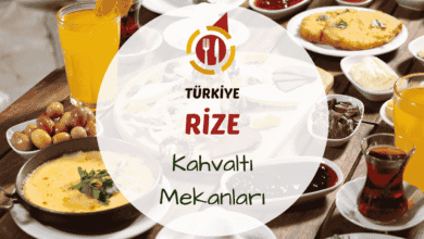 Rize'de serpme kahvaltı sofrası muhlama ve çay eşliğinde sabah manzarası
