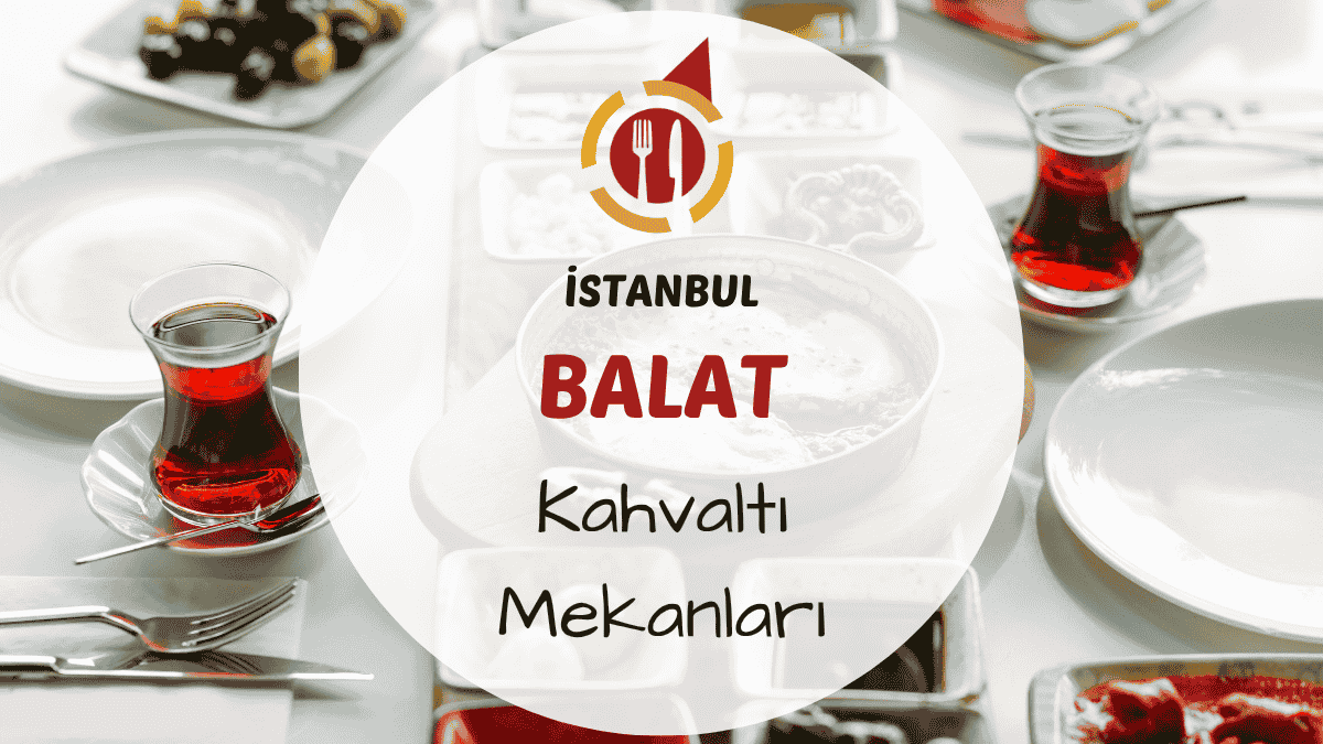 Balat sokaklarında renkli evlerin arasında kahvaltı sofrasından bir kare