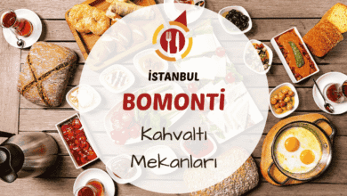 Bomonti semtinde sabah kahvaltısı yapılan bir kafenin iç mekan görünümü