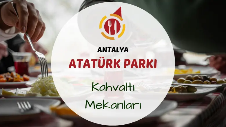 Atatürk Parkı falezler üzerinde serpme kahvaltı sofrasının deniz manzaralı görünümü