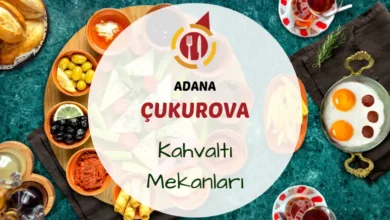 Çukurova'da göl manzaralı bir kahvaltı masasında serpme kahvaltı tabakları