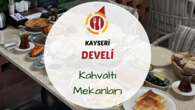 Develi kahvaltı sofrası, yöresel peynirler ve taze ekmek ile servis edilen tabak