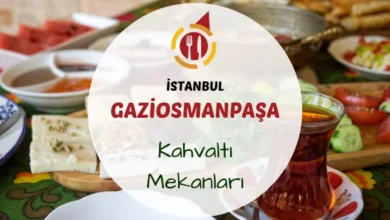 Gaziosmanpaşa kahvaltı mekanlarında serpme kahvaltı tabağı ve çay servisi