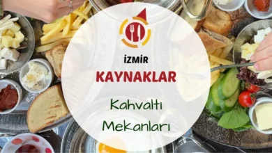 Kaynaklar bölgesinde serpme kahvaltı tabağı ve yeşillik içinde sofra görünümü