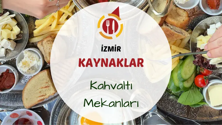 Kaynaklar bölgesinde serpme kahvaltı tabağı ve yeşillik içinde sofra görünümü