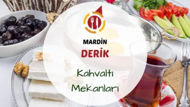 Derik ilçesinde serpme kahvaltı tabağı ve yöresel peynir çeşitleri masada